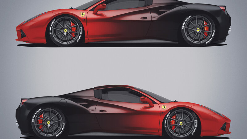 Ferrari 488 Spider - Gradient Design - img 1 small